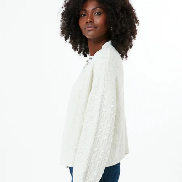 POMANDER PLACE Cream Bobble Cardigan - Picture 2 of 13